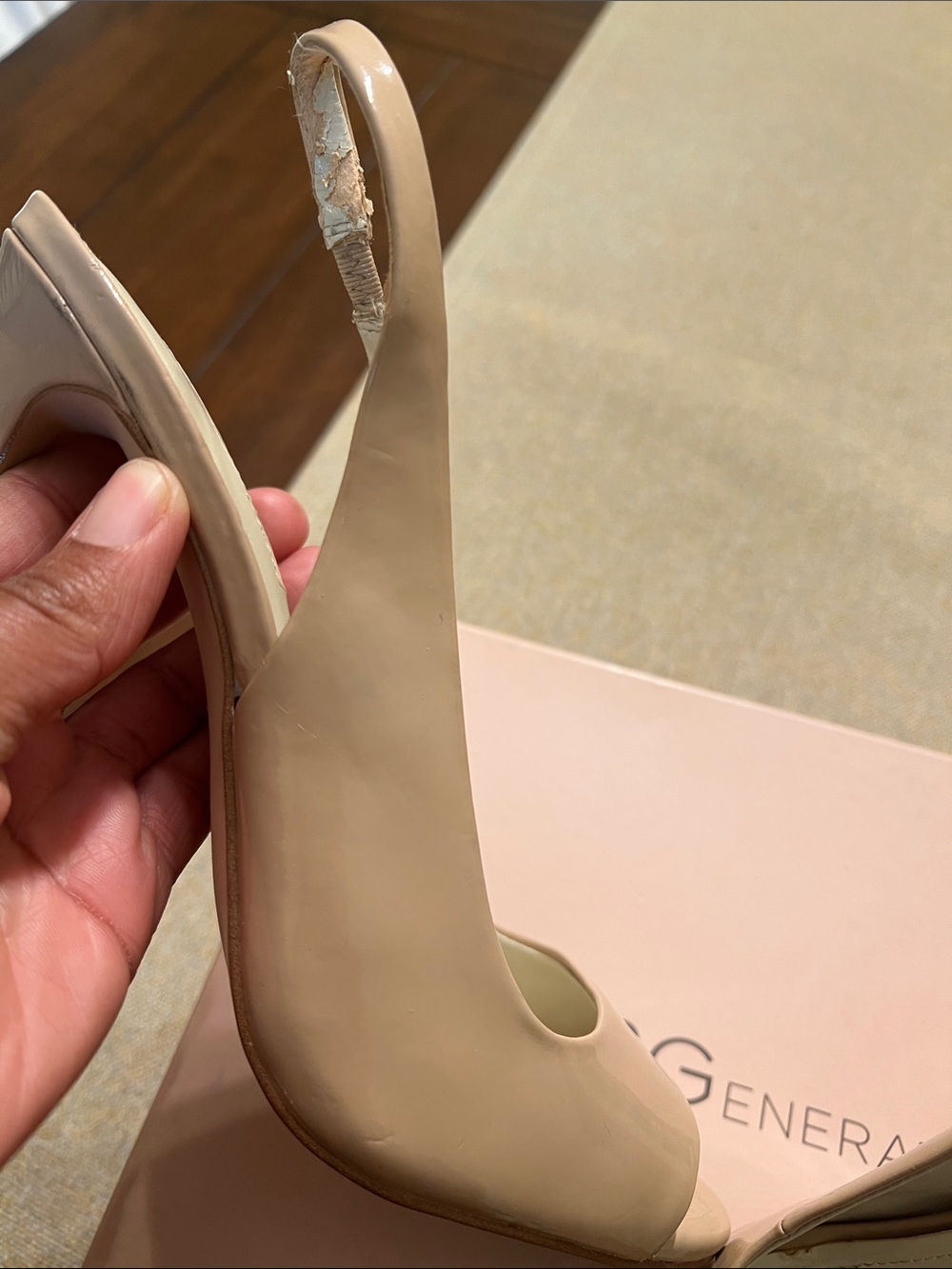 ❤️ BCBGeneration Carly Warm Sand Patent Heel - Picture 7 of 15